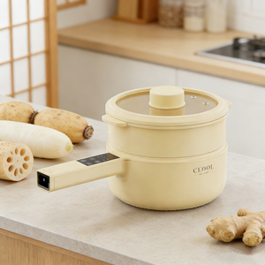 Marmite de cuisson électrique antiadhésive en acier inoxydable de 40 cm avec agitateur automatique pour sauces et mélangeurs - Product Image 1