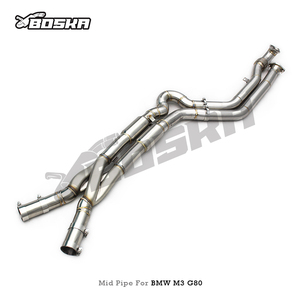 Tubo de escape de acero inoxidable 3D con diseño de tubo Z de longitud igual, el más popular de fábrica, para BMW M3/M4 G80/G82 3.0T 2021-2024 - Product Image 2