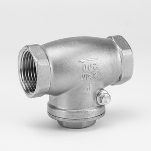 304 Stainless Steel Manual Horizontal Check Valve H14W-16P Threaded <b>Swing</b> Check Valve Butterfly Shutoff Control DN15 DN25 1 Inch - Product Image 4