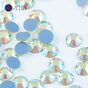 YHB 水晶 AB 平底水钻散装批发 水晶 AB 极光水钻散装仿水晶 - Product Image 4