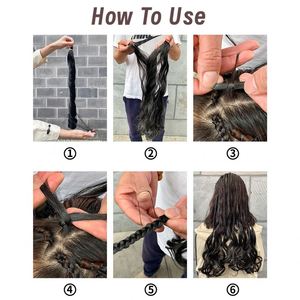 Cabello Sintético para Trenzas de 24 Pulgadas, Ondulado Suelto, Ondulado Corporal, Rizado Francés, Pre-estirado, 150g, Yaki Rizado, para Crochet, para Mujer - Product Image 5