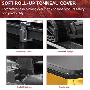 Couverture de benne rétractable en aluminium pour Ford Ranger Maverick Toyota Tundra - Couverture de benne pour pick-up - Product Image 3