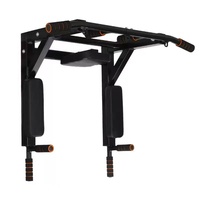 Venta al por mayor de estación de inmersión de fitness de alta resistencia interior gimnasio en casa entrenamiento montado en la pared barra de tracción barra horizontal multifunción para el hogar