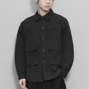 Chaqueta Bomber de Manga Larga para Hombre, Estilo Japonés <span class=keywords><strong>Diablo</strong></span>, Color Sólido, Delgada, para Otoño, Marca de Moda Transfronteriza - Product Image 4