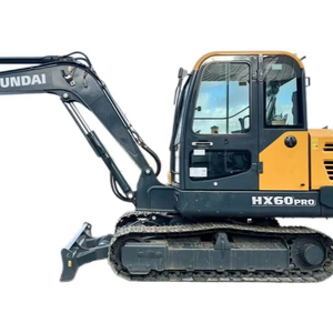 Miniexcavadoras Equipo de construcción HX60pro Hyundai Casi 100% Nuevo Usado en City Road Farm River Mining Work - Product Image 1