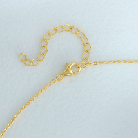 Nuevo Diseño Exclusivo: Collar de Verano con Colgante de Zirconia Cúbica Blanca y Citrino en Forma de Cojín, Estilo Eternidad Delicado