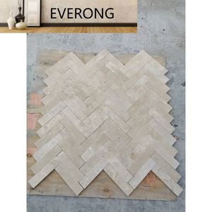 ชุดกระเบื้องโมเสค <span class=keywords><strong>Kat</strong></span> สำหรับห้องน้ำแผ่นกระเบื้องโมเสคหินอ่อนลายก้างปลาสำหรับตกแต่งพื้น - Product Image 3
