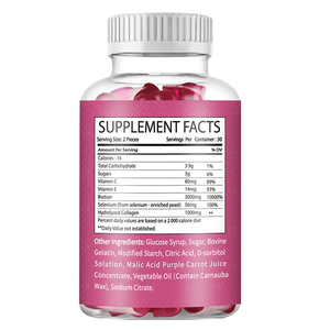 Özel etiket toptan kollajen Gummies saç çıkma çok en iyi <span class=keywords><strong>Vitamin</strong></span> <span class=keywords><strong>C</strong></span> E takviyesi sakızlı cilt çivi - Product Image 2