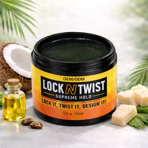 Gel Coiffant Professionnel Fixation Extra Forte Lock N Twist pour Retwists et Tresses – Contrôle des Bords – Marque Privée - Product Image 1