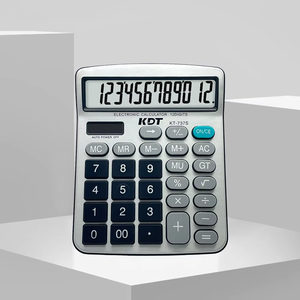 Bán Buôn 12-Chữ Số Điện Kép Máy Tính Để Bàn Máy Tính Tùy Chỉnh Văn Phòng Văn Phòng Phẩm Cho Trường Kinh Doanh Cho Kế Toán Pin Điện - Product Image 4