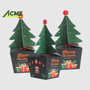 <span class=keywords><strong>2025</strong></span> Bán Buôn Mới Được Thiết Kế Sang Trọng Giáng Sinh Hình Cây Có Thể Gập Lại Hộp Quà Tặng Hộp Giấy Nhẫn Tùy Chỉnh Hộp Giấy Cho Và Kẹo - Product Image 2