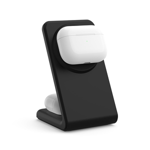 Support de téléphone à chargement sans fil 2 en 1 avec logo personnalisé <span class=keywords><strong>Chargeur</strong></span> sans fil magnétique compatible avec l'iPhone - Product Image 3