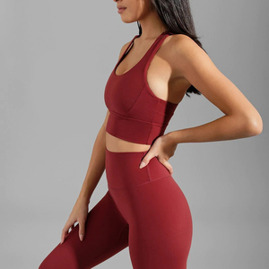 2025 señoras niñas Yoga entrenamiento Crop Top personalizado gimnasio Fitness secado rápido calidad alto impacto Yoga Sujetador deportivo para Womoe - Product Image 3