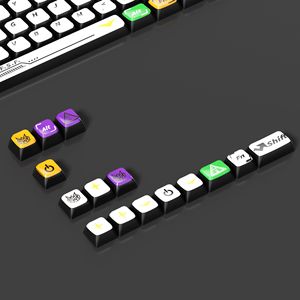 คีย์แคป PBT แบบระเหิดความร้อน ซีรีส์ Mecha <span class=keywords><strong>Gundam</strong></span> รูปแบบ XDA สีม่วงเขียว ปักสองสี สำหรับคีย์บอร์ดแบบกลไก ปรับแต่งได้ - Product Image 4