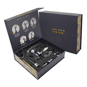 Kit de vis en liège de vin rouge bien fait Kit d'ouvre-vin en argent avec coupe-feuille <span class=keywords><strong>Tire</strong></span>-<span class=keywords><strong>bouchon</strong></span> <span class=keywords><strong>à</strong></span> vin Ouvre-bouteille Ensemble cadeau lapin - Product Image 1