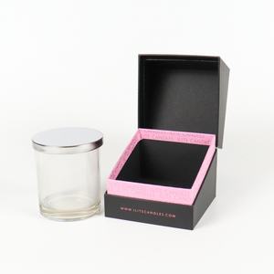 Crown Win Paper Luxury <b>Personalised</b> Candle Jars Rigid Boxes Recycled Materials Eco-Friendly Black Shipping Surprise Graze Attar - Product Image 4