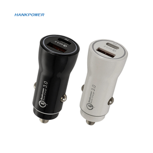 Teléfono móvil USB QC3.0 Tipo C PD18w 2 puertos Max 36w Adaptador de carga rápida de alta potencia Cargador de coche para <span class=keywords><strong>iPhone</strong></span> - Product Image 1