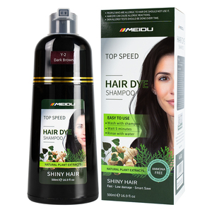 Champú negro Meidu con jengibre, tinte permanente para el cabello, para mujeres y hombres - Product Image 3