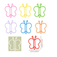 Clips de papier en métal en forme d'animaux mignons, couleurs pastel assorties, chat, canard, lapin, ours, clips décoratifs fantaisie, marque-pages pour le bureau