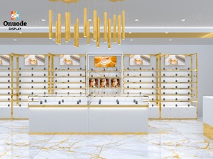 <span class=keywords><strong>Vitrina</strong></span> <span class=keywords><strong>de</strong></span> Perfume <span class=keywords><strong>de</strong></span> madera y oro elegante personalizada Vitrinas para fragancias y productos <span class=keywords><strong>de</strong></span> belleza para centros comerciales y tiendas minoristas - Product Image 3