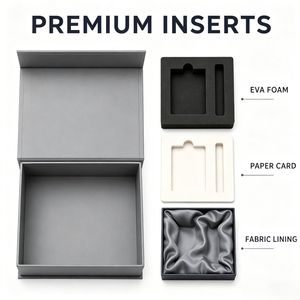 Boîte cadeau d'entreprise, design pliable magnétique, logo personnalisé, emballage recyclable pour les programmes de cadeaux pour les employés et les clients - Product Image 4