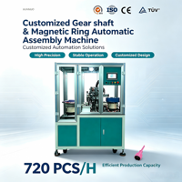 Machine d'assemblage automatique d'anneaux magnétiques d'arbres de transmission personnalisés XUNNUO, moteur PLC Delta, multi-tension, garantie 1 an