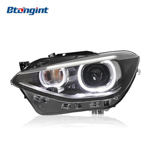 Nuovo Gruppo Ottico Anteriore 12V per BMW <span class=keywords><strong>Serie</strong></span> <span class=keywords><strong>1</strong></span> <span class=keywords><strong>F20</strong></span> (2012-2014) con Modifica Angel Eye LED di Alta Qualità e Lente per Luci Diurne - Product Image 5