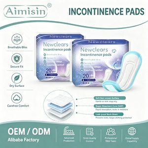 AIMISIN - Almohadillas para <span class=keywords><strong>Incontinencia</strong></span> Personalizadas de Fábrica, Super Absorbentes, Desechables, para Fugas de Orina, para Adultos - Product Image 1