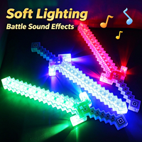 Sabre laser rétractable lumineux à LED RGB avec effets sonores, alimenté par piles AAA, pour les plus de 14 ans, idéal pour Halloween, anniversaires, Noël et jeux de rôle
