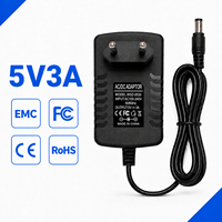 Großhandel Langlebige US EU UK AU Multi-Stecker 5,5x2,1mm DC 5V 3A 15W AC DC Wand-Netzadapter für Smart-Lautsprecher und Audiogeräte