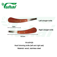 Soins du bétail Nouveau Kit de sabot de cheval Couteau à sabot en acier inoxydable et coupe-sabot en fer poreux pour la coupe du sabot de vache