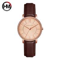 Montre à quartz pour femme Hannah Martin 1072, bracelet en acier, étanche, style professionnel, vente chaude