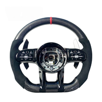 Volant en fibre de carbone forgé sur mesure pour Mercedes AMG GLC A45 C43 C63 C450 S63 E63 W205 W213 W222 CLS Pièces automobiles