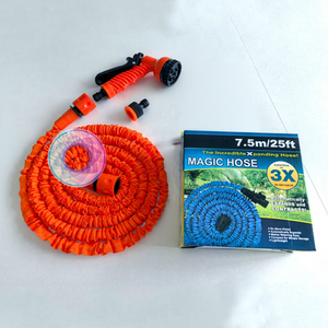 Tuyau d'arrosage flexible et extensible de 25 à 250 pieds, directement de l'usine, pour lavage de voitures, jardin, cour, pelouse, terrasse - Product Image 1