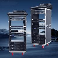 Flight case antichoc en aluminium 12U/14U/20U pour racks d'amplificateurs de studio, armoire de table de mixage DJ, tiroir et enceintes de musique