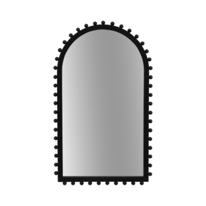 Specchio da parete ad arco con cornice decorativa in stile boho, con cornice in legno, per camera da letto, dormitorio, bagno. - Product Image 4