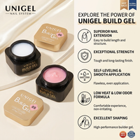 Gel UV dur auto-nivelant non toxique et écologique pour extension d'ongles, kit de gel de construction français DIY 60g, vente en gros OEM ODM personnalisée