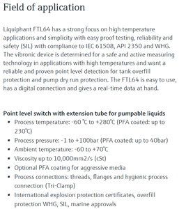 Nuevo Sensor de Nivel Original E+H Liquiphant FTL64, Detección Confiable a Altas Temperaturas, Serie FTL, para Fluidos Calientes y Bombeables - Product Image 5
