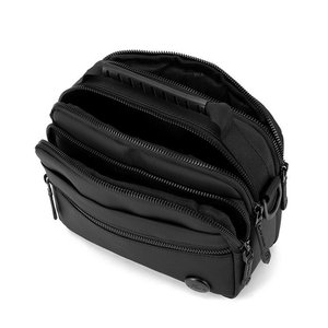 Sac bandoulière zippé pour sports de plein air, grande capacité, sac messager personnalisé, imperméable, décontracté, en PU/Nylon, sac à bandoulière tendance - Product Image 4