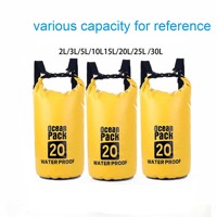 Sac à dos étanche en bâche PVC avec cadre externe, pour activités de plein air, vente en gros, 2L, 3L, 5L, 10L, 15L, 20L, 30L