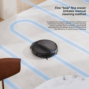 Automatic All-In-One Sweeping <b>Mopping</b> Robot Vacuum Cleaner Remote Control Gyroscope Navigation 1000-1499Pa Suction USB-powered V - Product Image 3