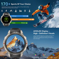 Reloj Inteligente GPS de 6 Satélites con Mapas Offline, Más de 170 Modos Deportivos, Altímetro, Monitoreo de Salud, Resistente al Agua 5ATM, Relojes Inteligentes