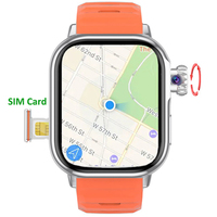 Montres intelligentes Android unisexes avec écran tactile de 2,0 pouces, connexion Bluetooth, WiFi, emplacement pour carte SIM, 4G, GPS, montre intelligente Android avec caméra SIM