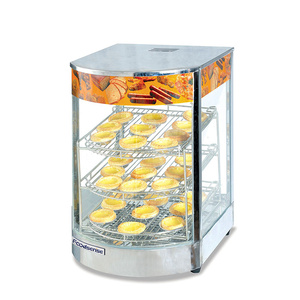 Espositore Riscaldante per Alimenti in Acciaio Inox e Vetro 220V per Ristoranti Commerciali - Product Image 1