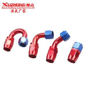 ข้อต่อระบายความร้อนน้ำมัน Xuzhong An12 สีแดง อลูมิเนียม 90 องศา สำหรับท่อรถยนต์ - Product Image 1