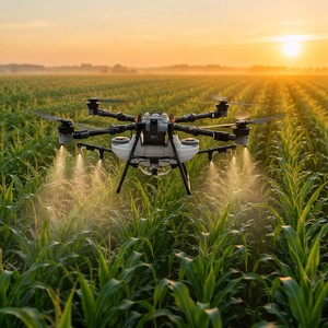 80L Agricultural Spraying Drone UAV 1 Nozzles Diaphragm Pump Gearbox Pest Control Fertilizer <b>Sprayer</b> for Farm Use - Product Image 2