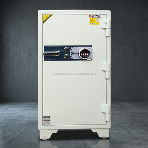 Cajas Fuertes de Seguridad WELKO S570 con Cerradura de Llave Blanca, Acero Inoxidable de 2 mm, Antirrobo, Resistentes al Fuego 1000-1200C, 60 kg, Uso Doméstico y Comercial - Product Image 3