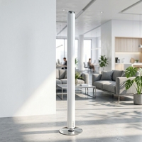 Diffuseur d'huiles parfumées électrique sans eau à deux fluides en alliage d'aluminium vertical, alimenté par batterie, avec LED, pour usage hôtelier, garantie 1 an