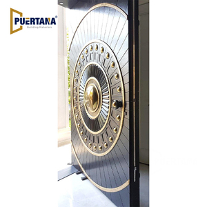 Puerta Art <span class=keywords><strong>Boulle</strong></span> Hecha a Medida en Madera y Metal, Puerta Exterior Artesanal para Casas de Lujo - Product Image 3