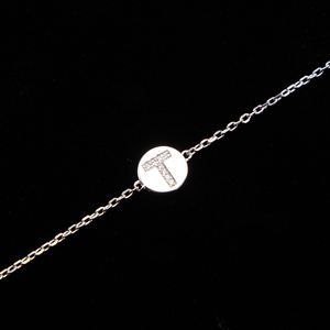 Hot Selling Letter 925 Sterling <b>Silver</b> Chain <b>Bracelet</b> <b>Adjustable</b> <b>Bracelet</b> for Women Ready to Ship - Product Image 6